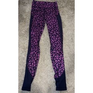 LULULEMON MCHX/NVLB Purple Mesh Drop It Like It's Hot ￼ leggings size 2